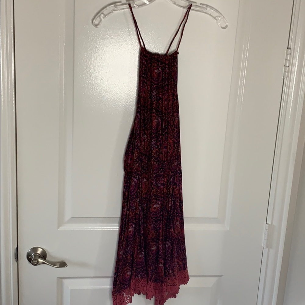 High-Neck Abstract Dress